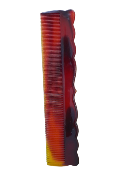 PM Fancy Hair Comb - Wooden Colour